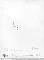 Historisches Foto (Rückseite) von Prosopon verrucosum (Reuss, 1858) (NHMW-AFW-GEO-BACHMAYER-FOTO-1990-0041-1690)
